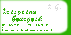 krisztian gyurgyik business card